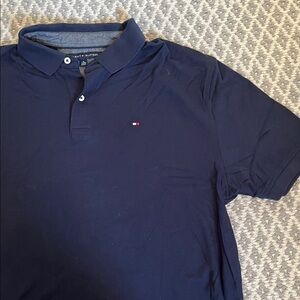 Tommy Hilfiger Men's Navy Polo Shirt XL